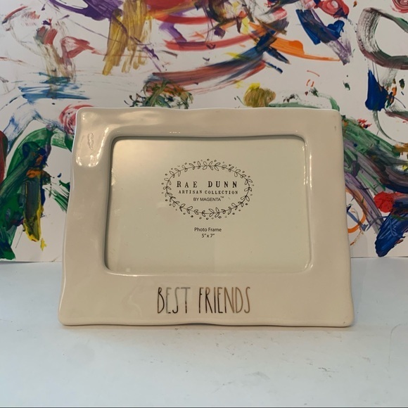 Rae Dunn Photo Frame ”BEST FRIENDS” 5x7 NEW - Picture 1 of 1